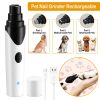 Dogs Cats Pet Nail Grinder USB Rechargeable Pet Electric Nail Trimmer Clipper 3500RPM Paws Trimming Shaping Smoothing Grinder w/ 5Hrs Work Time