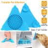 Dog Bath Lick Pad Pet Shower Distraction Mat Dogs Slow Treater Wall Mounted Dispensing Mat