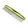 Dog Comb for Removes Tangles and Knots - Cat Comb for Removing Matted Fur - Grooming Tool with Stainless Steel Teeth and Non-Slip Grip Handle - Best )