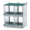 4 Compartment Chicken Nesting Boxes, Metal Nesting Boxes Wall Mount Chicken Egg Laying Box for Different Chicken Breeds