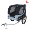 Large Folding Bike Trailer for Dogs – 120LB Capacity All-Terrain Pet Carrier, Durable Steel Frame for Cycling, Jogging, Camping & Outdoor Adventures,)