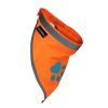 Orange Dog Bandana XL Size Hi Visibility Reflective Blaze Orange Bandana for Large Pets Safety Accessories for Walking Camping and Off Leash Explorat)