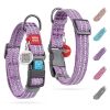 Reflective Cotton Dog Collar Eco Friendly Alt to Nylon Collar for Small Medium and Large Dogs Adjustable Male Female Dog Collar 14-23 inch Neck x 1 i)