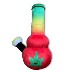 My Name is Bo da Bong, Funny Squeaky Weed Dog Toy, Cute Stuffed Parody Rasta Pot Bong, Cool Plush 420 Novelty Gift for Puppies & Small, Medium & Larg)