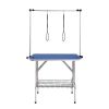 VEVOR Pet Grooming Table Two Arms with Clamp, 36''x24'' Dog Grooming Station, Foldable Pets Grooming Stand for Medium and Small Dogs, Free No Sit Hau)