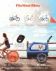 VEVOR Dog Bike Trailer, Supports up to 88 lbs, 2-in-1 Pet Stroller Cart Bicycle Carrier for Small & Large Dogs, Easy Folding Frame with Quick Release)