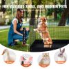 VEVOR Dog Playpen, 4 Pcs 24 x 36 in Panels Foldable Metal Pet Exercise Pen, Dog Fence Indoor and Outdoor Pen with Door, Top Cover, and Bottom Pad, Pe)