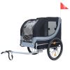 Large Folding Bike Trailer for Dogs – 120LB Capacity All-Terrain Pet Carrier, Durable Steel Frame for Cycling, Jogging, Camping & Outdoor Adventures,)