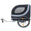 Large Folding Bike Trailer for Dogs – 120LB Capacity All-Terrain Pet Carrier, Durable Steel Frame for Cycling, Jogging, Camping & Outdoor Adventures,)