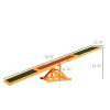 Wooden Dog Agility Seesaw, Training and Exercise Equipment, Weather Resistant, 71" L, Natural