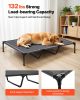 VEVOR Elevated Dog Bed for Large Dogs, Portable Raised Dog Cot with Steel Metal Frame and Breathable Teslin Mesh, Indoor & Outdoor Pet Cooling Raised)