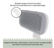 Dog Brush - Self Cleaning Dog and Cat Hair Brush, Efficient Shedding Grooming Tool for Long and Short Haired Dogs & Indoor Cats, Deshedding Comb (Gra)