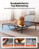 VEVOR Elevated Dog Bed for Large Dogs, Portable Raised Dog Cot with Steel Metal Frame and Breathable Teslin Mesh, Indoor & Outdoor Pet Cooling Raised)