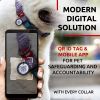 Reflective Cotton Dog Collar Eco Friendly Alt to Nylon Collar for Small Medium and Large Dogs Adjustable Male Female Dog Collar 14-23 inch Neck x 1 i)