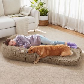 Human Dog Bed, 71"x43"x12" Dog Beds for Large Dogs, Foldable Plush Washable Dog Bed for People Doze Off, Orthopedic Dog Beds for Humans Size Fits You)