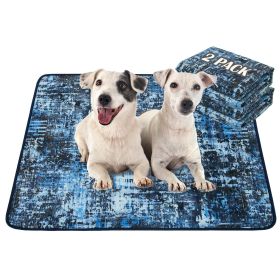 Qeils Washable Pee Pads for Dogs, 2 Pack Reusable Puppy Pads 36"x41" Super Absorbent Leakproof Dog Training Pads, Non-Slip Potty Pads for Floor, Crat)