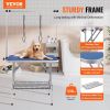 VEVOR Pet Grooming Table Two Arms with Clamp, 36''x24'' Dog Grooming Station, Foldable Pets Grooming Stand for Medium and Small Dogs, Free No Sit Hau)