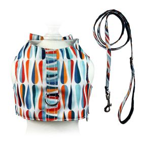 Chic Raindrop Harness Vest with Matching Leash (size: XL)