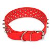 Dog Leather Collar Spiked Studded Pet Dog Collar Adjustable Neck Pitbull Mastiff Collar