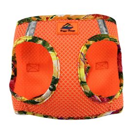 American River Choke Free Harness Hawaiian Trim (Color: Sunset Orange, size: large)