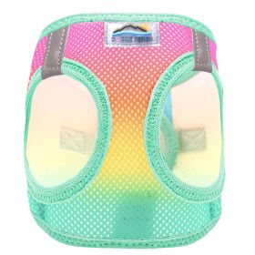 American River Choke Free Dog Harness Ombre Collection (Color: Beach Party, size: medium)
