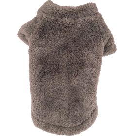 Soft Plush Pullover (Color: Soft Brown, size: large)