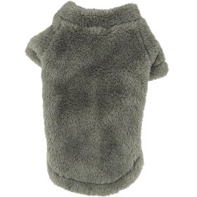 Soft Plush Pullover (Color: Moss Green, size: small)
