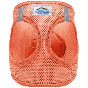 American River Solid Ultra Choke Free Dog Harness (Color: Coral, size: small)