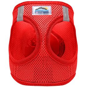 American River Solid Ultra Choke Free Dog Harness (Color: Red, size: medium)