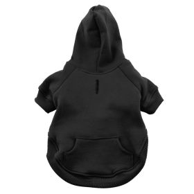 Flex-Fit Dog Hoodie (Color: Black, size: small)