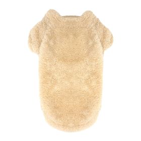 Soft Plush Pullover (Color: Cream, size: medium)