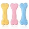 2pcs New dog grinding teeth biting toys Creamy scented with prickly flat bones Large and small dog teeth grinding toys; dog's gifts
